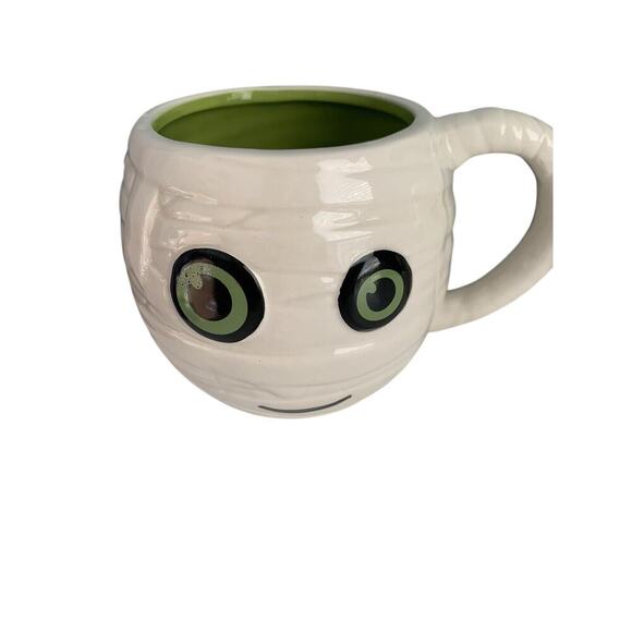 (2) Boston Warehouse 2015 Halloween MUMMY Porcelain Coffee Mug Cup New w/ Tags - Picture 4 of 11